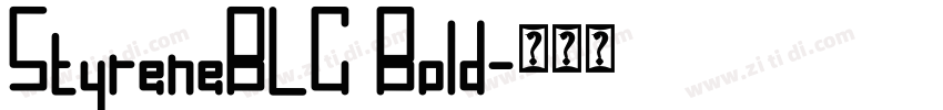StyreneBLC Bold字体转换
